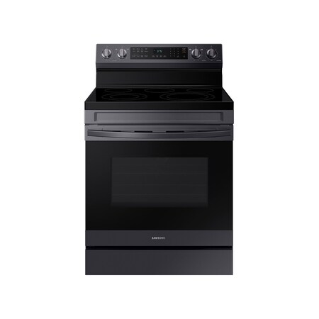 Samsung Smart Wi-Fi-Enabled 6.3 cu. ft. Black Stainless Steel Electric Range NE63A6511SG